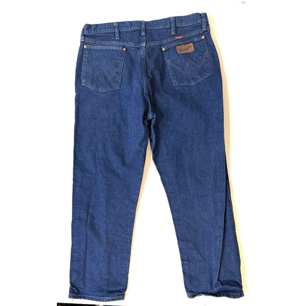 Wrangler Jeans Mens 38x30 Blue Relaxed Fit Denim Pants Mexico USA Fabric Western